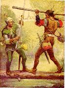 Robin Hood and Little John, Louis Rhead